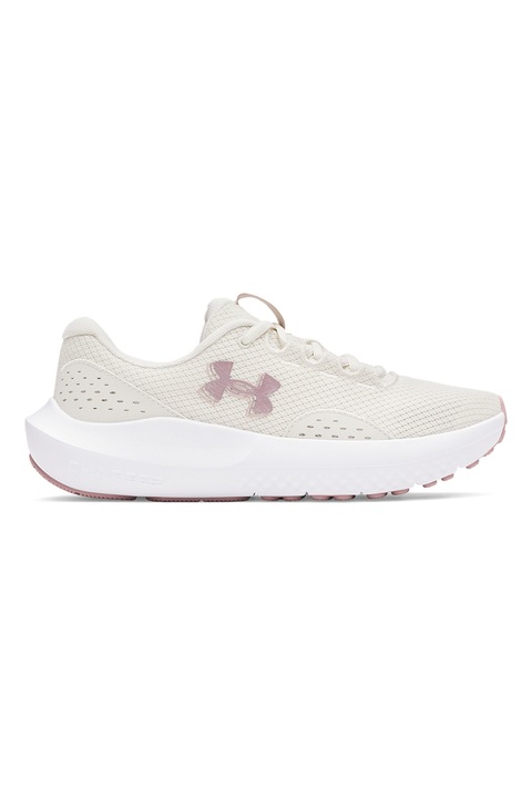 Under Armour, Pantofi Charged Surge 4 pentru alergare, Alb fildes