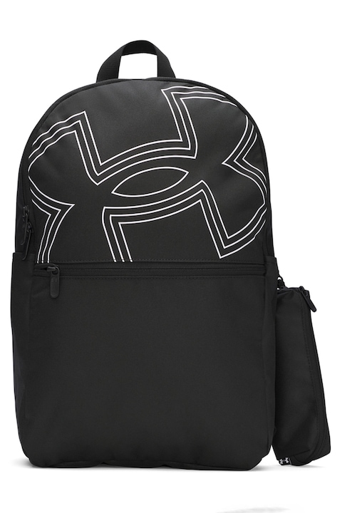 Under Armour, Rucsac cu imprimeu logo unisex Essential, Alb, Negru