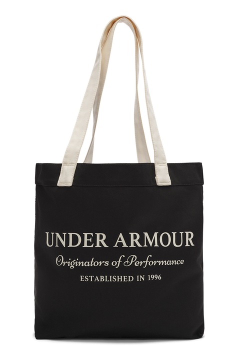 Under Armour, Geanta tote de panza, Alb fildes, Negru