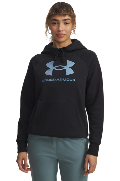 Under Armour, Свободно худи Rival, Черен/Прашно синьо