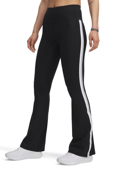 Under Armour, Pantaloni lungi Motion Sport Tape, Alb/Negru