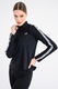Under Armour, Bluza cu fermoar si logo pentru fitness, Alb, Negru, XS