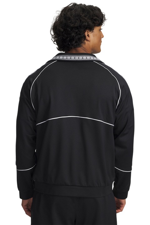 Under Armour, Jacheta cu fermoar pentru antrenament 96 Terrace, Alb/Negru