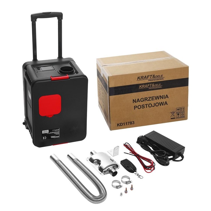 Incalzitor mobil stationar cu ulei Kraft&Dele KD11783, 9kW, LCD, telecomanda