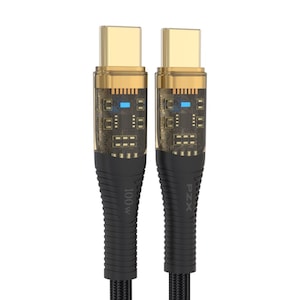 Cablu de date si incarcare rapida PZX USB-C, PD100W, 1,2 m, Negru