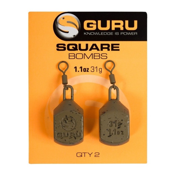 Plumb Carp, Pescuit, Guru, Square Pear Bomb 10G 1/3Oz