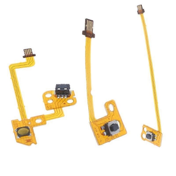 Cabluri de inlocuire ZR/ZL/L pentru Joy-Con Nintendo Switch, galben, set 3 bucati
