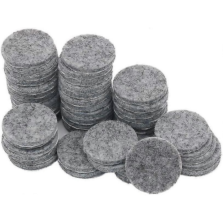 Пакет от 50 броя протектори за под, самозалепващи, 1" диаметър, сиви, за мебели