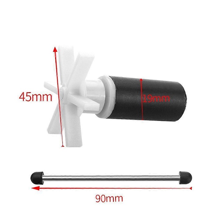 Rotor impeller pentru pompa de apa, inox + plastic, set complet, Lay Z Spa, dimensiune conform imaginii