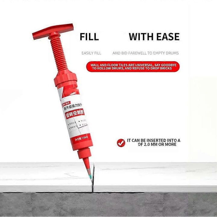 Adeziv special pentru umplerea golurilor in placi ceramice, 150ml, uscare rapida, rezistent