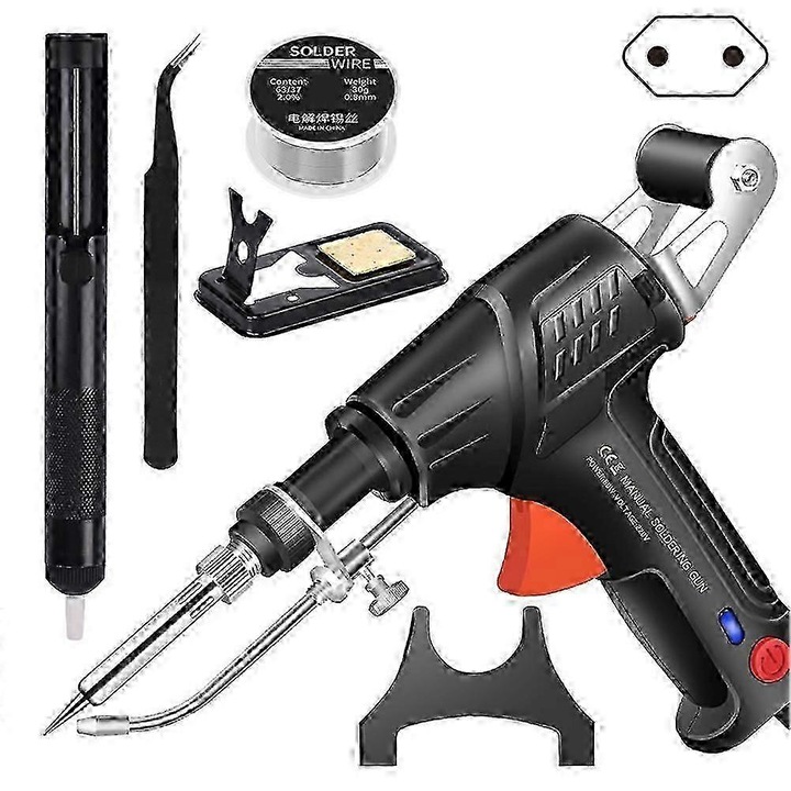 Комплект многофункционални заваръчни апарати, 3 в 1, бързо нагряване, ергономичен дизайн, 5 части, черен