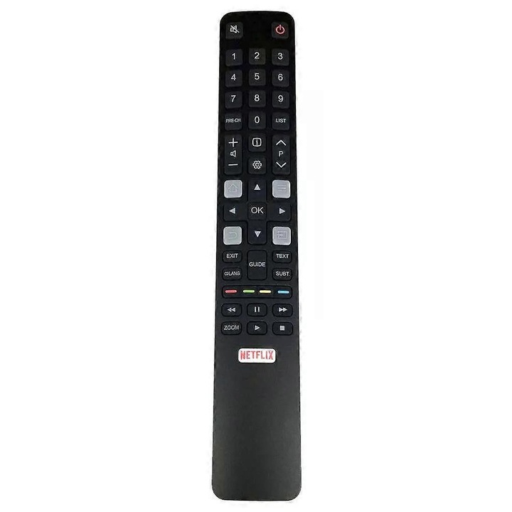 Telecomanda RC802N pentru TV TCL, ABS, 28x13.5x5cm, Negru