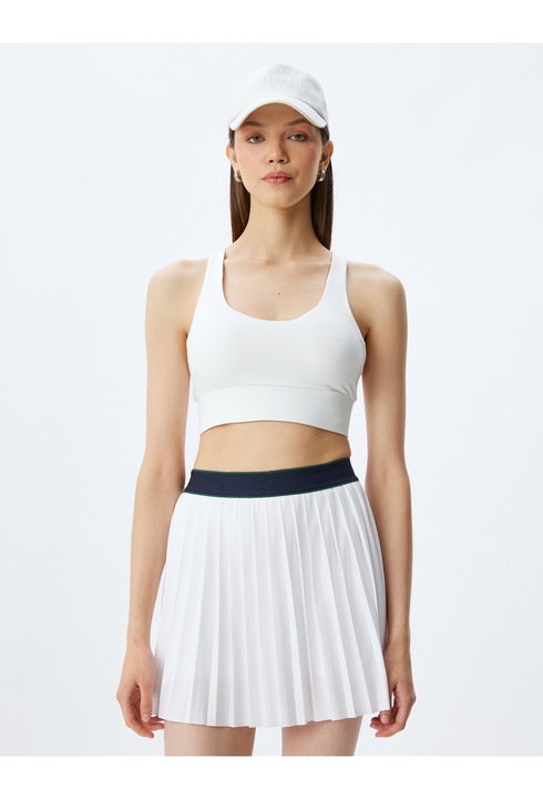 KOTON, Bustiera cu bretele incrucisate pe partea din spate, Alb, L