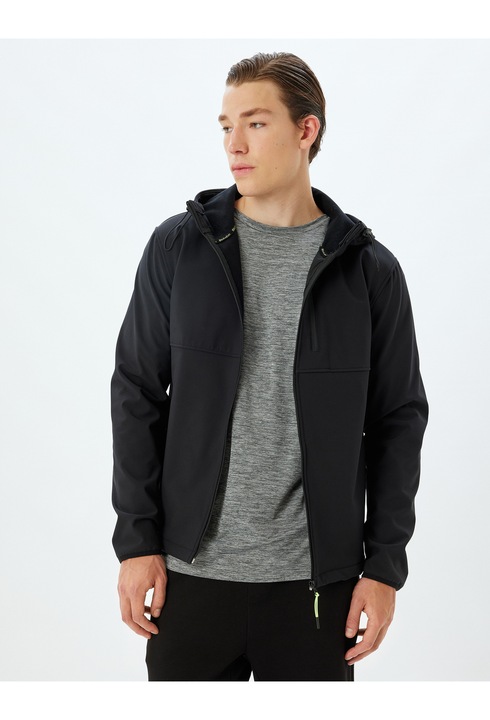 KOTON, Jacheta uni cu gluga, Negru, L