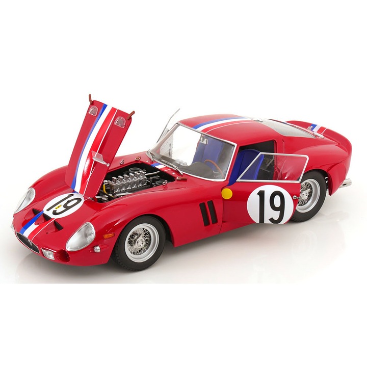 Macheta Ferrari 250 GTO #19 2nd LeMans 1962 - 1/12 KKScale