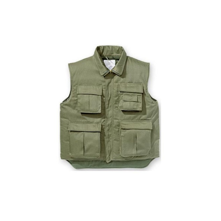 Vesta barbati, MIL-TEC, captusita, 4 buzunare, bambus, kaki, 3XL INTL