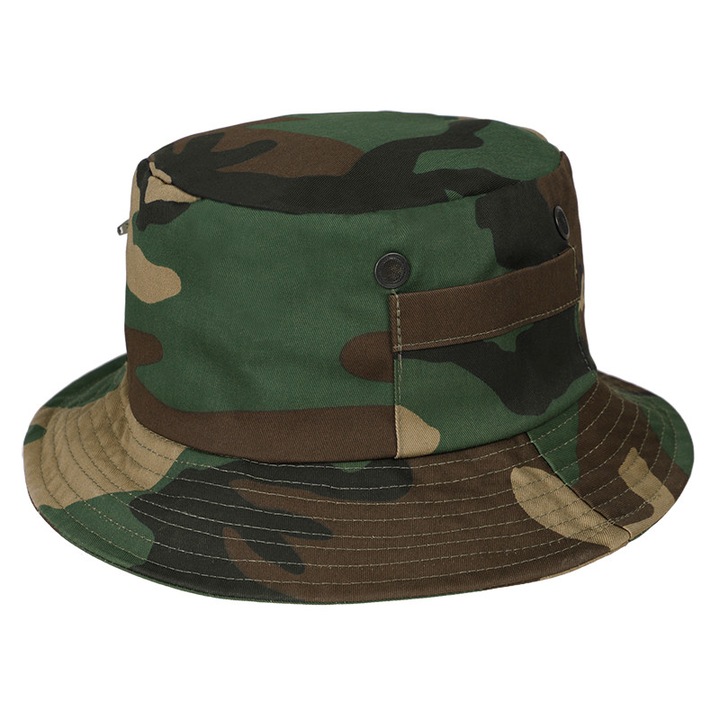 Palarie de pescuit, turistica, MFH, camuflaj Woodland, 63