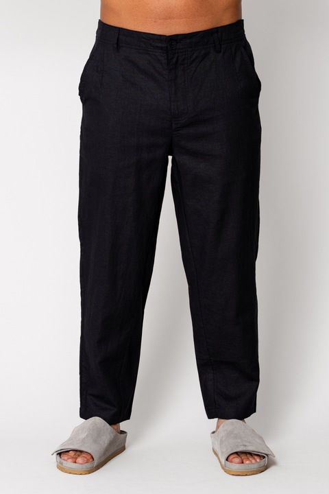 Hosszú IN nadrág gombbal Fekete 17613, Fekete