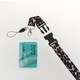 Ecuson legitimatie cu snur animal print