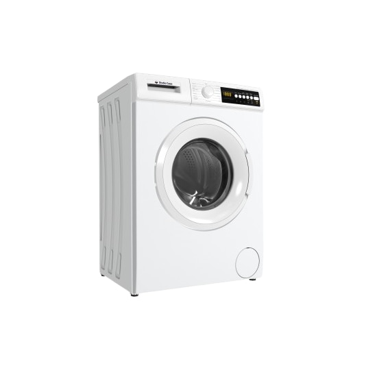 Masina de spalat rufe Studio Casa Bianco WMLED1207 New, 7 kg, 1200 Rpm, Clasa energetica A, 15 programe de spalare, Display digital, 5 functii auxiliare, Alb