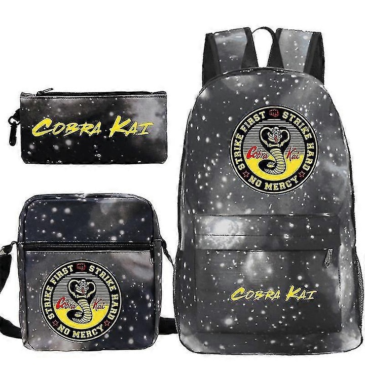 Set 3 Rucsac Cobra Kai, 29x16x42cm, Unisex, Multicolor