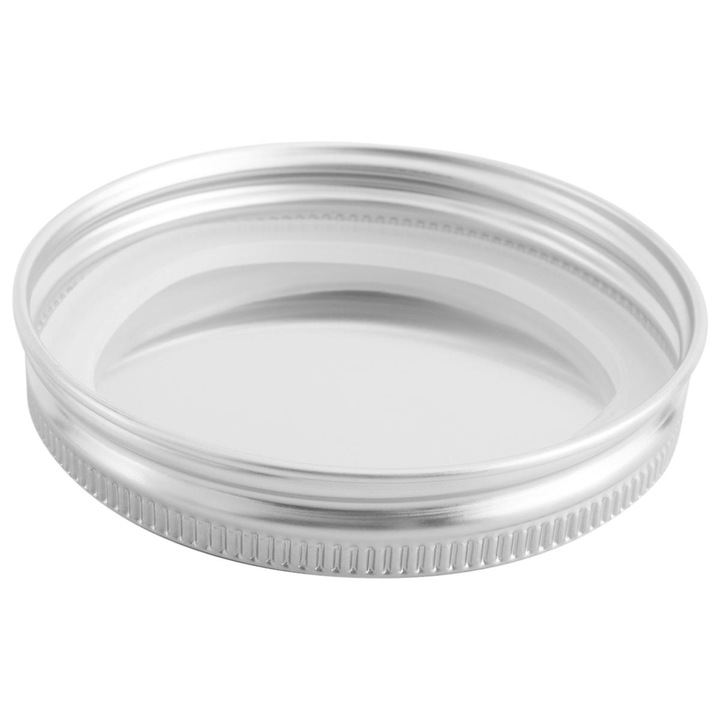 Set 8 Capace Borcane, Inox, 86mm, cu Garnituri Silicon, Fara Scurgeri, Argintii