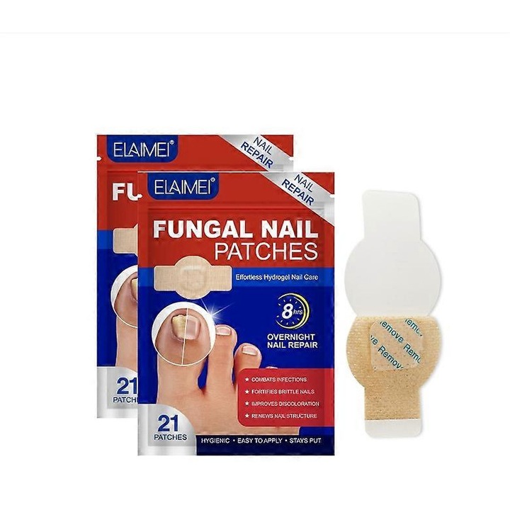 Set plasturi tratarea ciupercii unghiei EELHOE, tehnologie hidrogel, 2x21 buc