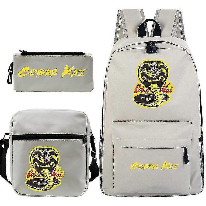 Set 3 Rucsaci Cobra Kai, 29x16x42cm, Unisex, Multicolor
