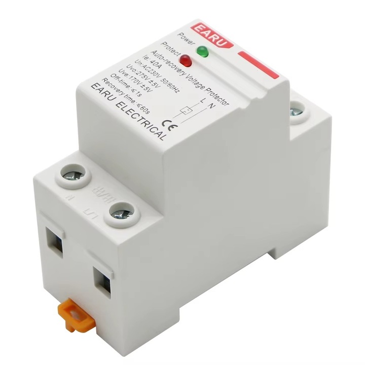 Releu de tensiune EARU XGQY-32A, 2P, reanclansare automata 60s
