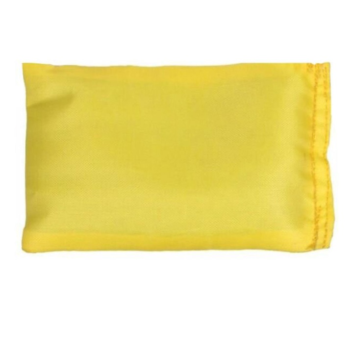 Saculet didactic pentru invatare culori, Merco Bean Bag, dimensiune 10x15x2 cm, culoare galben