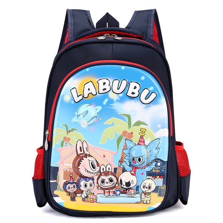 Geanta pentru fete, LABUBU, Desen animat dragut, Geanta de umar, Multicolor, 30 x 15 x 39 cm