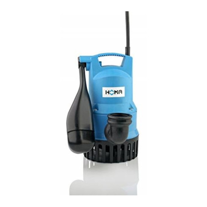 Pompa de drenaj submersibilă, pentru apă curată și murdară, adâncime 7m, capacitate particule 10mm