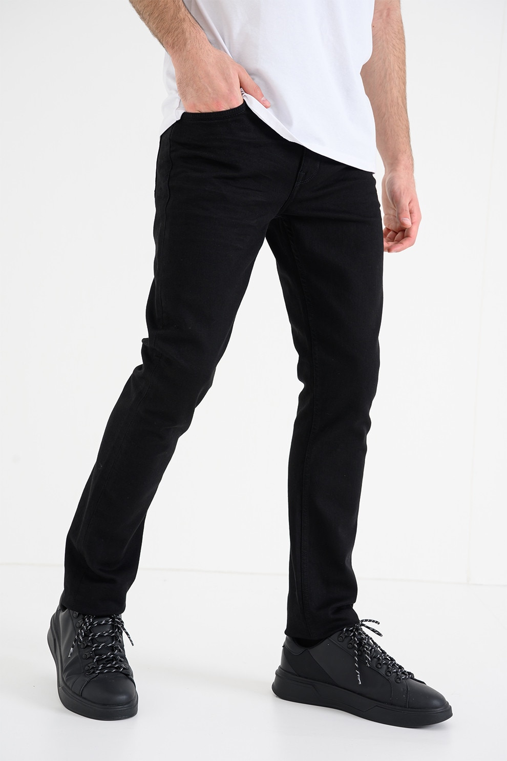 Mustang, Blugi slim fit Vegas, Negru, W34-L32