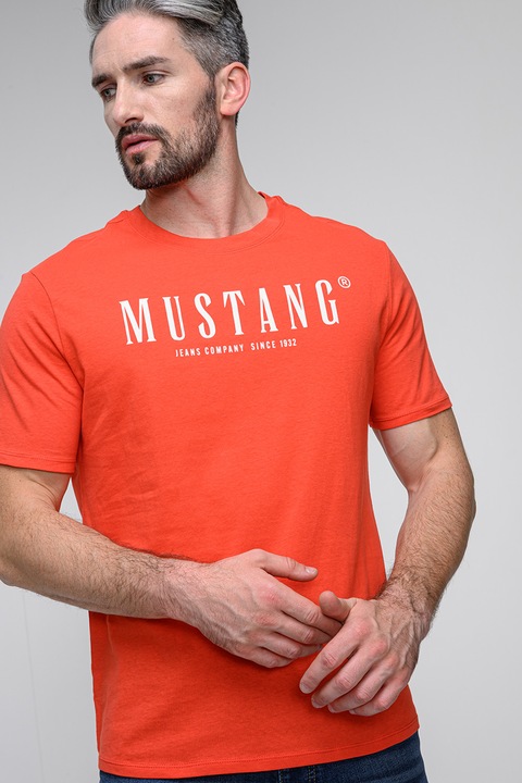 Mustang, Kerek nyakú logós póló, Élénkpiros