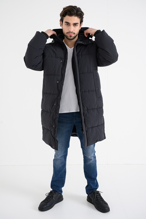 Mustang, Geaca lunga cu vatelina Leroy, Negru, L