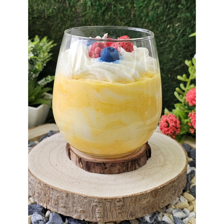 Illatos gyertya - Trópusi desszert - 100% természetes szójaviasz