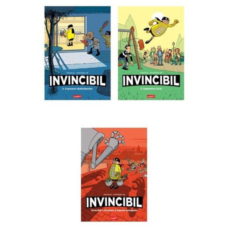 Pachet benzi desenate Invincibil 3 volume, Pascal Jousselin, miniGrafic