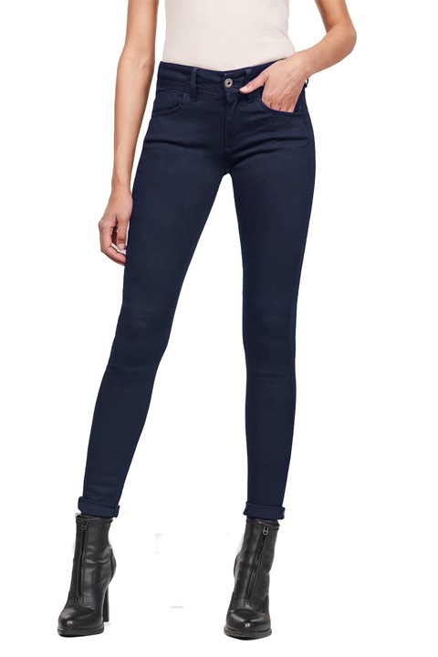 Női nadrág G-Star RAW Lynn Skinny, Frakto Superstretch, Sötétkék, Tengerészkék