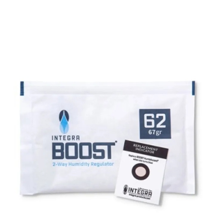 Plic umidificare trabucuri, tutun, plante, Integra Boost, USA 62% RH brevetat, 67 grame, condimente, flori, ceai etc