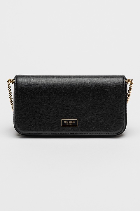 KATE SPADE, Кожена чанта през рамо Serena с капаче, Черен