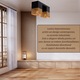 Lustra LED pentru interior NEXTLY, 2 surse de iluminare - soclu E27, IP20, design modern, metal, 32x10x16cm, negru-auriu