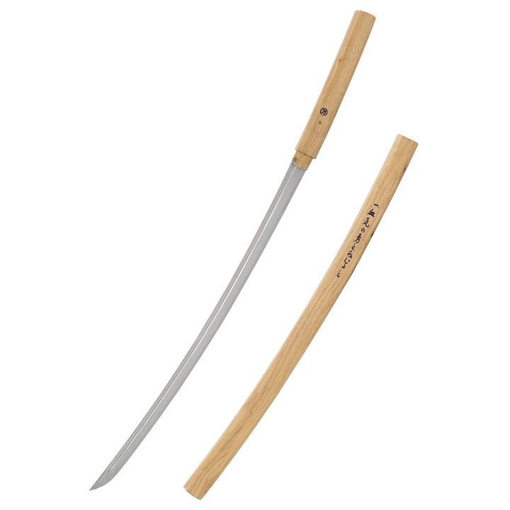 Katana John Lee Shirasaya, otel carbon, 72.5cm, natural