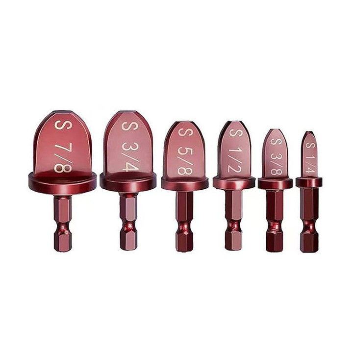 Set scule extindere tevi cupru Yakumuz 1/4" hex, 6 dimensiuni, cutie depozitare