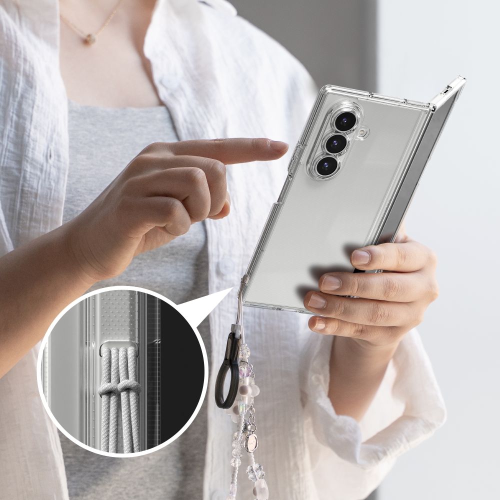 Carcasa Ringke Fusion compatibila cu Samsung Galaxy Z Fold 7, Transparent