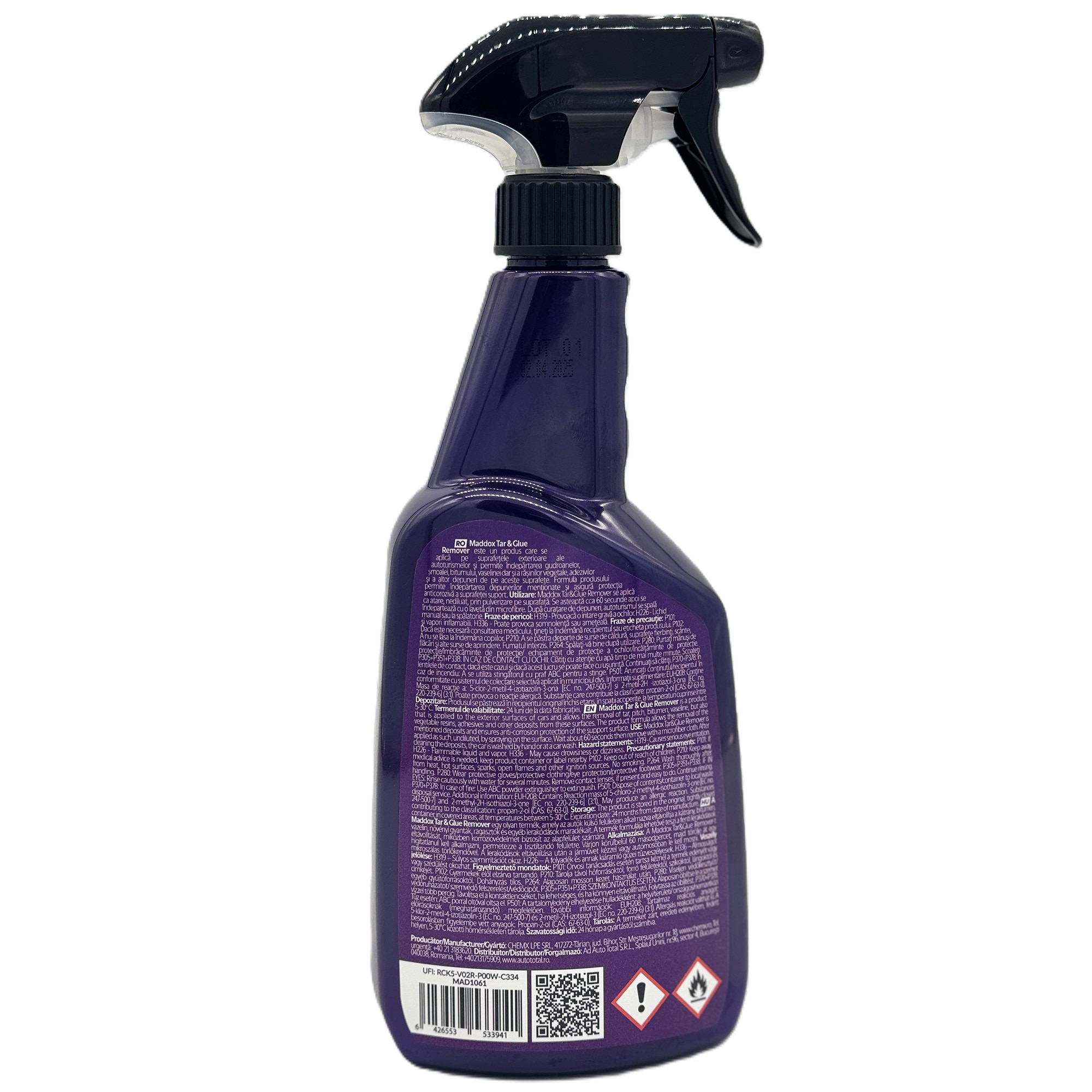 Solutie auto curatare impuritati Maddox, 750ml, Tar & Glue Remover ...