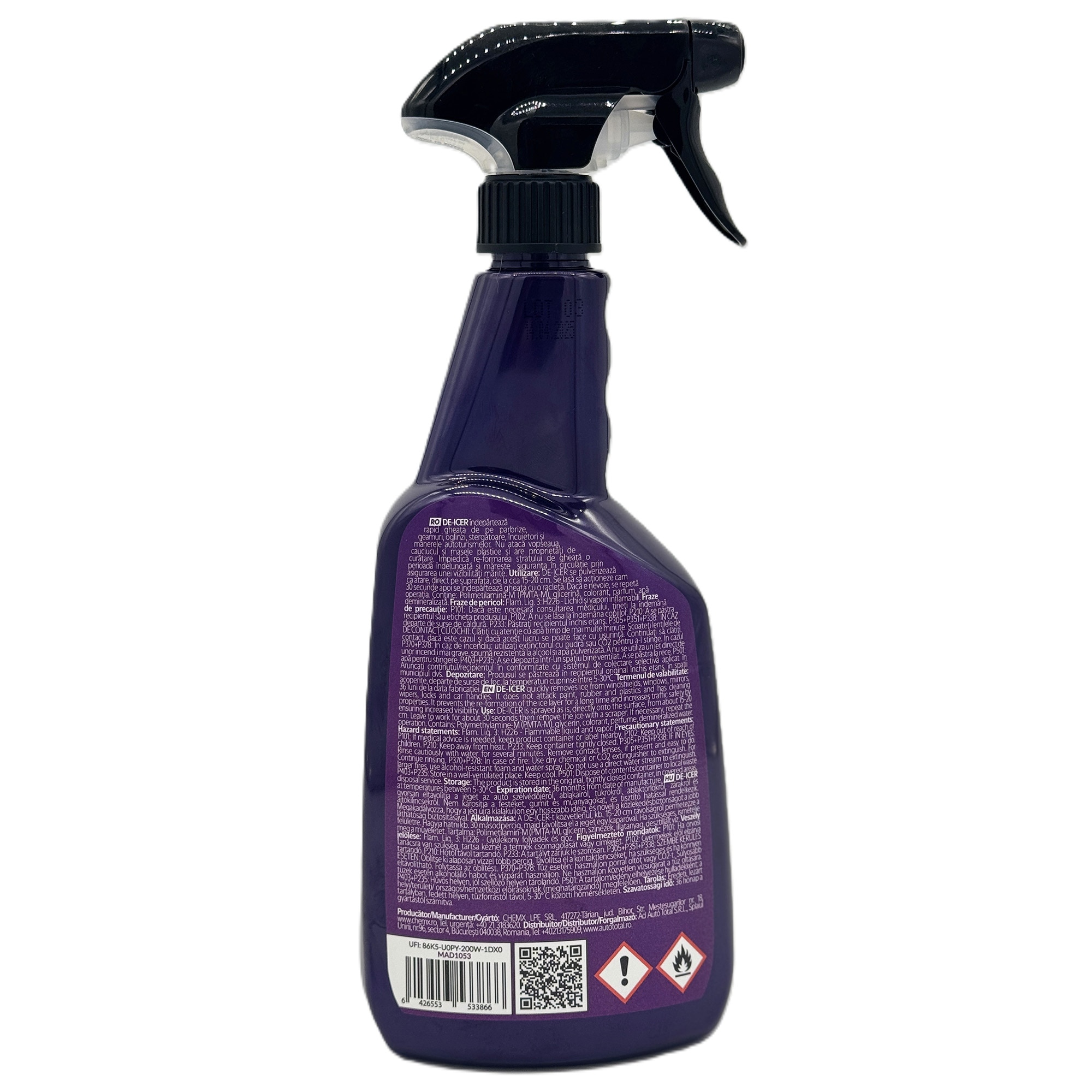 Solutie auto dezghetare geamuri Maddox, 750ml, De-Icer - eMAG.ro