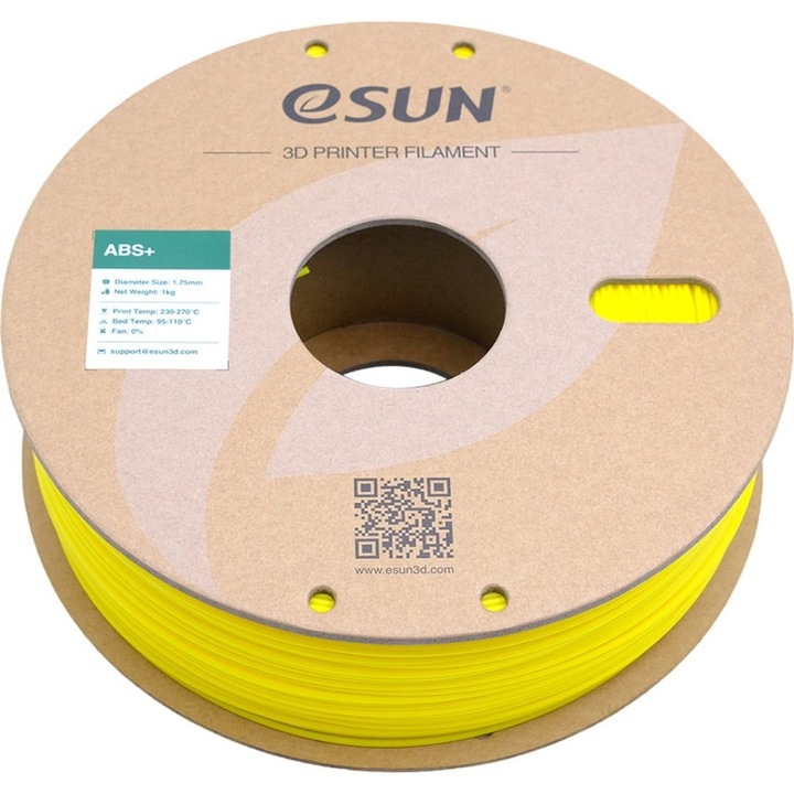 Filament eSUN ABS + Galben 1.75 mm 1 kg