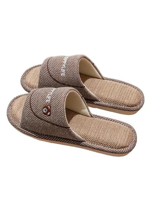 Дамски чехли, MENZ®, модел HappyLife, Кафяв, 40-41