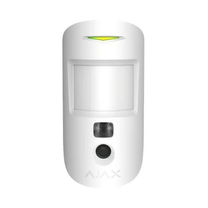 Detector de miscare wireless cu infrarosu cu camera incorporata, Ajax MotionCam (PhOD) Jeweller, conceput pentru verificarea vizuala a alarmelor si monitorizare de la distanta