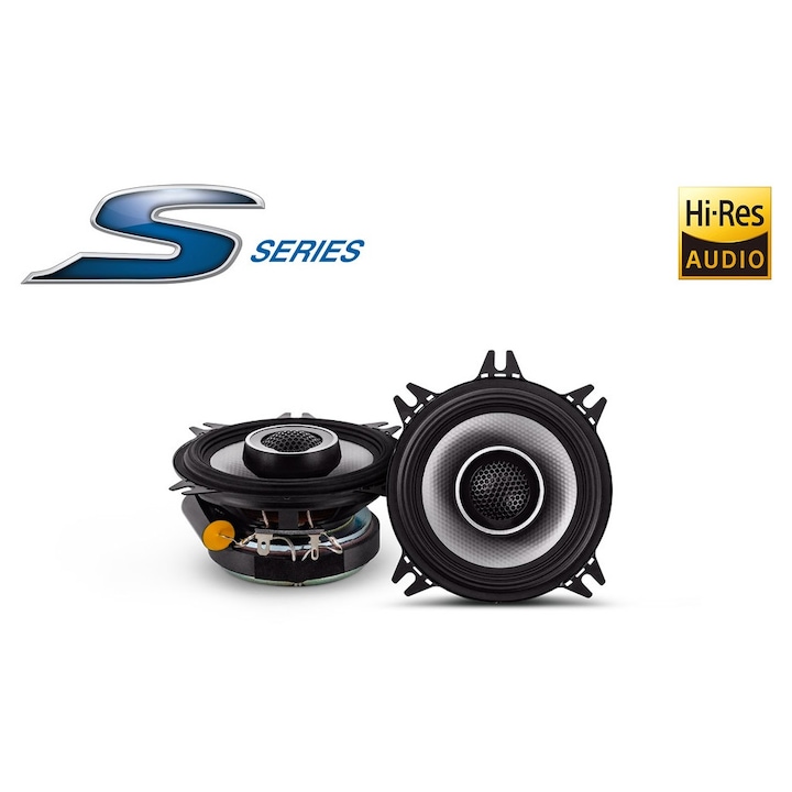 Set difuzoare auto coaxiale Alpine S2-S40, 10 cm, 45W RMS
